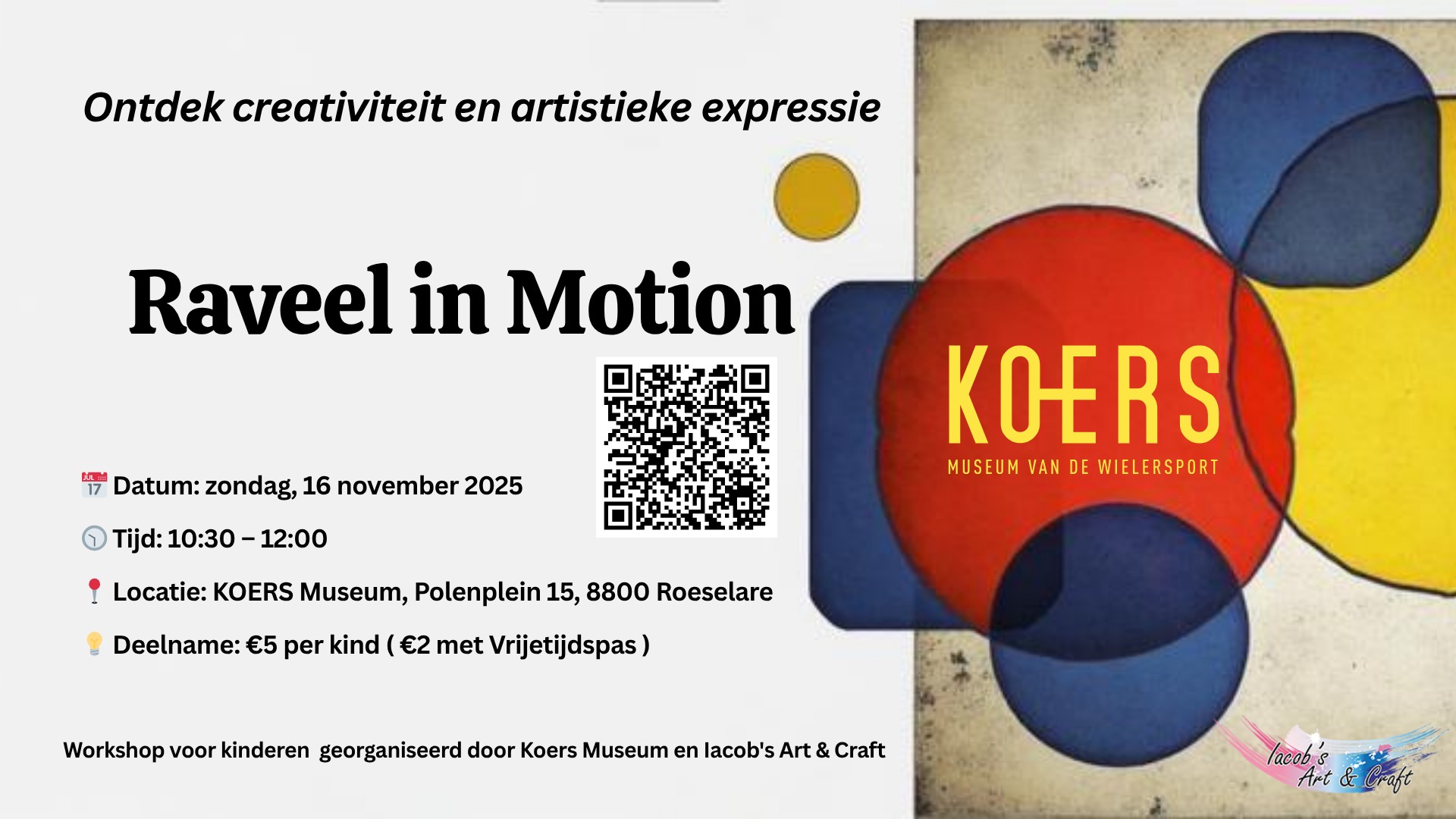 Raveel in Motion – Creatieve workshop voor kinderen