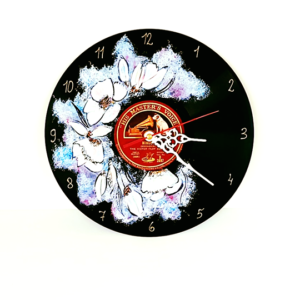 Magnolias – Gramophone record clock
