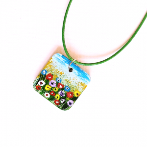 Wildflowers on a meadow necklace